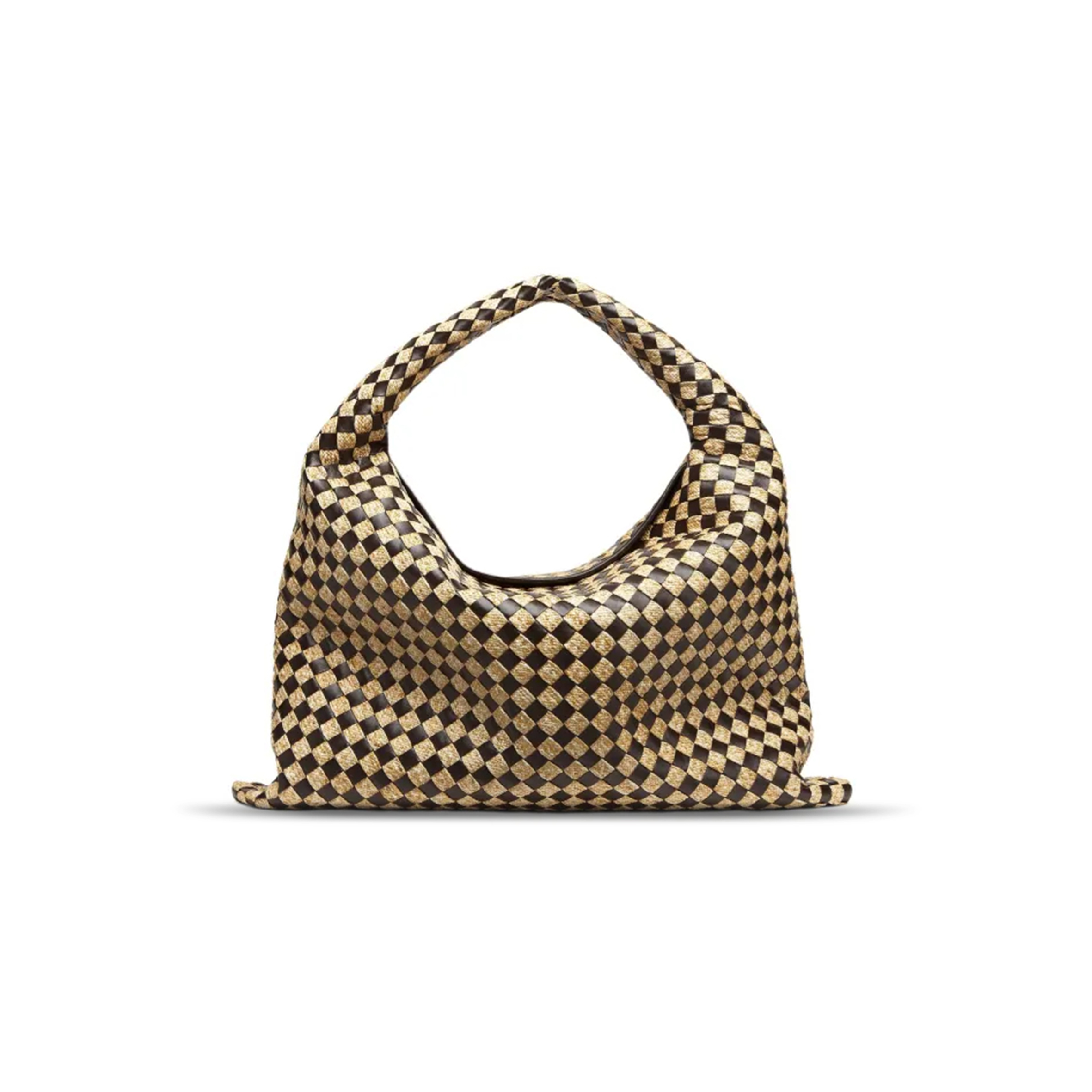 bo*te*ga Ve*ne*ta raffia and cowhide hop 792695v43d12377 (54*24*13cm)